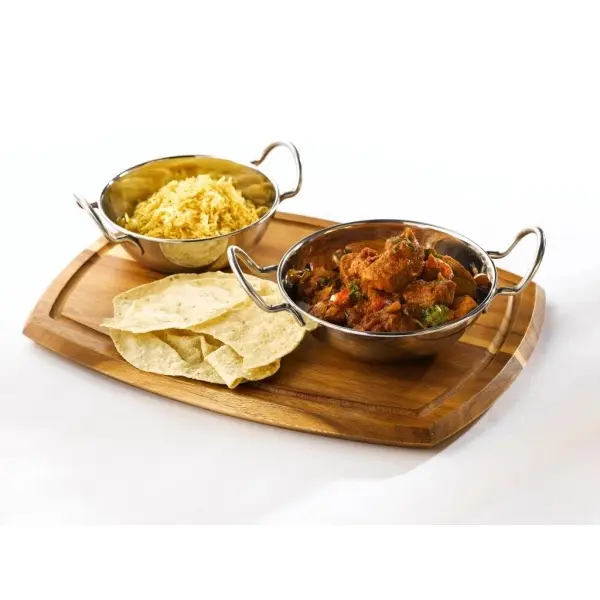 Genware Acacia Wood Serving Board 36 x 25.5 x 2cm - Pack of 1 3 Genware Acacia Wood Serving Board 36 x 25.5 x 2cm - Pack of 1 - Image 3