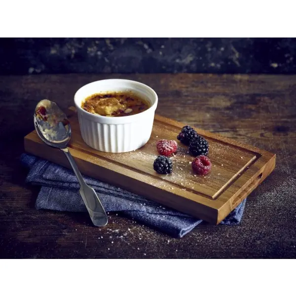 Genware Acacia Wood Serving Board GN 1/4 - Pack of 1 2 Genware Acacia Wood Serving Board GN 1/4 - Pack of 1 - Image 2