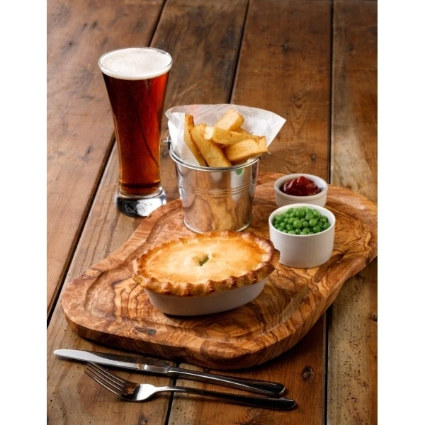 Olive Wood Serving Board W/ Groove 40 x 21cm+/- - Pack of 1 3 Olive Wood Serving Board W/ Groove 40 x 21cm+/- - Pack of 1 - Image 3