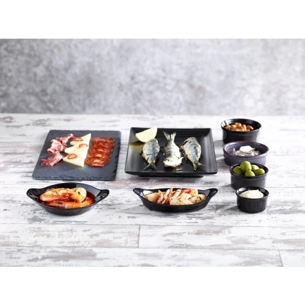 GenWare Stoneware Black Ramekin 8cm/ 3" - Pack of 12 3 GenWare Stoneware Black Ramekin 8cm/ 3" - Pack of 12 - Image 3