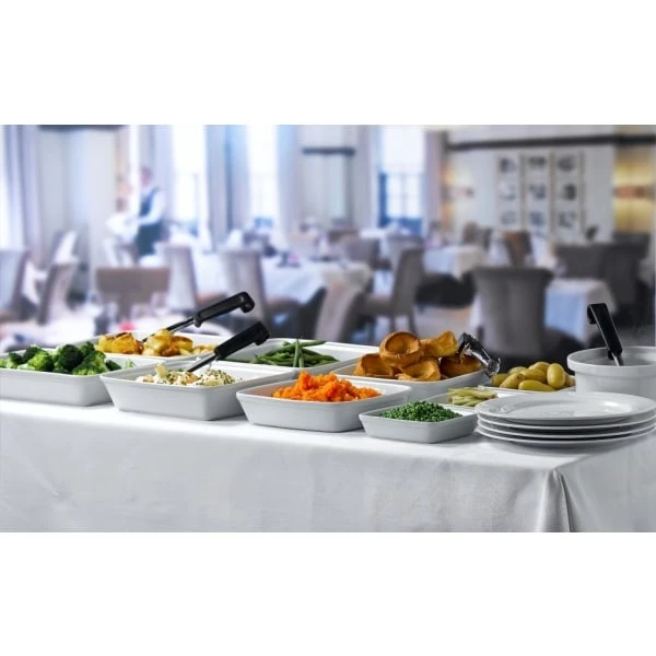 Genware Porcelain Classic Winged Plate 27cm/ 10.75" - Pack of 6 2 Genware Porcelain Classic Winged Plate 27cm/ 10.75" - Pack of 6 - Image 2