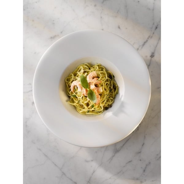 Genware Porcelain Wide Rim Pasta Plate 30cm/ 12" - Pack of 6 3 Genware Porcelain Wide Rim Pasta Plate 30cm/ 12" - Pack of 6 - Image 3