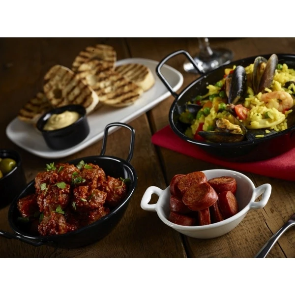 Black Enamel Dish 14cm - Pack of 6 4 Black Enamel Dish 14cm - Pack of 6 - Image 4