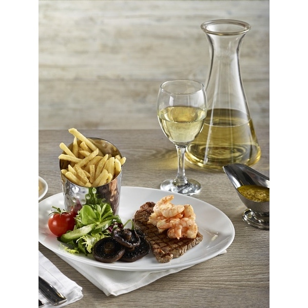 Genware Porcelain Oval Plate 28cm/ 11" - Pack of 6 3 Genware Porcelain Oval Plate 28cm/ 11" - Pack of 6 - Image 3