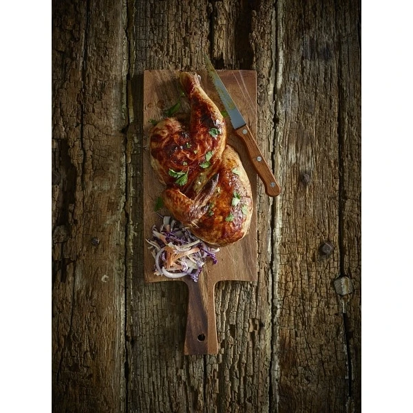 Steak Knife Dark Wood Handle Full Tang (Dozen) 3 Steak Knife Dark Wood Handle Full Tang (Dozen) - Image 3
