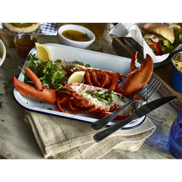 Enamel Baking Tray 28 x 23 x 4.5cm 2 Enamel Baking Tray 28 x 23 x 4.5cm - Image 2