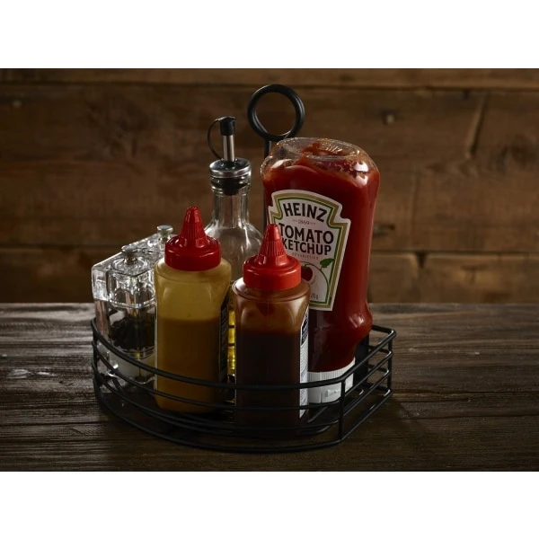 Black Wire Table Caddy 8.5 x 6 x 9 (H) - Pack of 1 2 Black Wire Table Caddy 8.5 x 6 x 9 (H) - Pack of 1 - Image 2