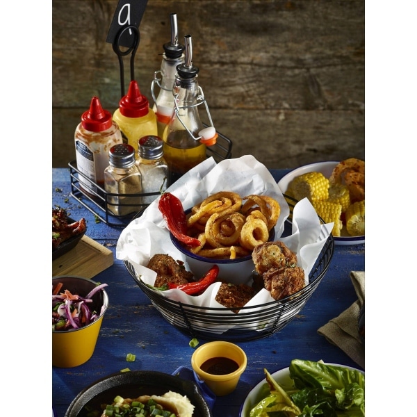 Wire Basket Round 25.5 x 8cm - Pack of 6 2 Wire Basket Round 25.5 x 8cm - Pack of 6 - Image 2