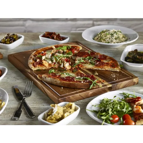 Acacia Wood Serving Board 40 x 30 x 2.5cm - Pack of 1 2 Acacia Wood Serving Board 40 x 30 x 2.5cm - Pack of 1 - Image 2