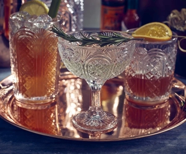 Astor Vintage Champagne Coupe Glass 23cl/ 8oz - Pack of 4 2 Astor Vintage Champagne Coupe Glass 23cl/ 8oz - Pack of 4 - Image 2