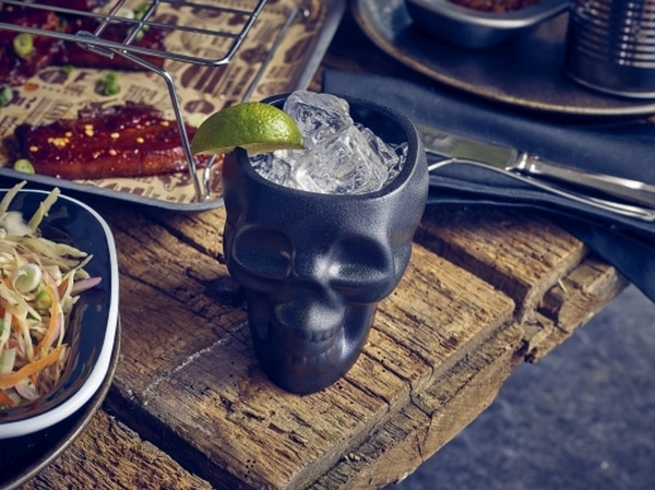 Genware Cast Iron Effect Skull Tiki Mug 40cl/ 14oz - Pack of 6 2 Genware Cast Iron Effect Skull Tiki Mug 40cl/ 14oz - Pack of 6 - Image 2