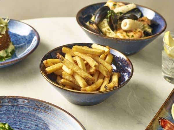 Terra Porcelain Aqua Blue Conical Bowl 16cm - Pack of 6 3 Terra Porcelain Aqua Blue Conical Bowl 16cm - Pack of 6 - Image 3