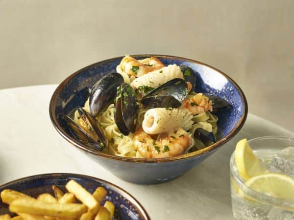 Terra Porcelain Aqua Blue Conical Bowl 19.5cm - Pack of 6 3 Terra Porcelain Aqua Blue Conical Bowl 19.5cm - Pack of 6 - Image 3