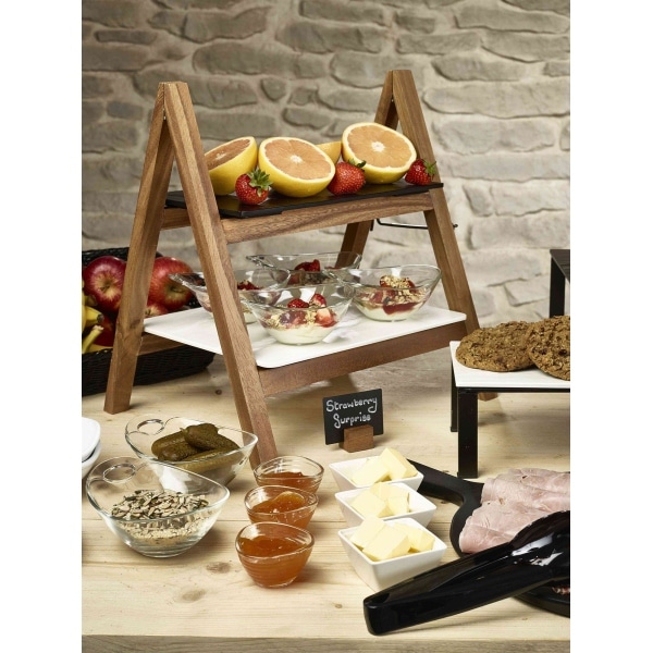 Acacia Wood Display Stand 38x30x40cm 4 Acacia Wood Display Stand 38x30x40cm - Image 4