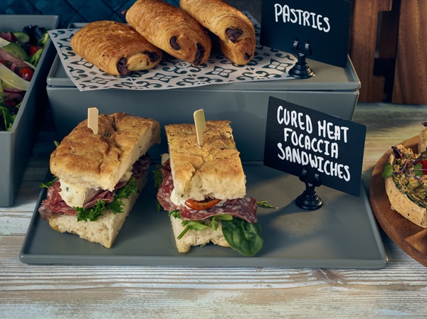 GenWare Matt Grey Melamine Buffet Box GN 1/3 2 GenWare Matt Grey Melamine Buffet Box GN 1/3 - Image 2