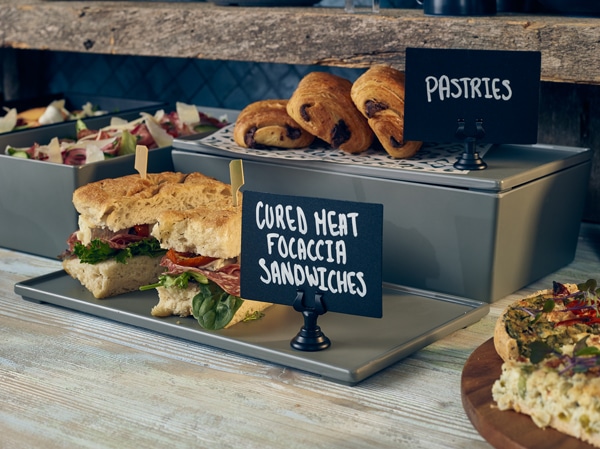 GenWare Matt Grey Melamine Buffet Box GN 1/3 4 GenWare Matt Grey Melamine Buffet Box GN 1/3 - Image 4