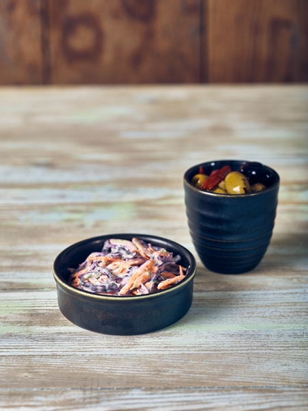 Terra Porcelain Black Tapas Dish 10cm - Pack of 12 3 Terra Porcelain Black Tapas Dish 10cm - Pack of 12 - Image 3