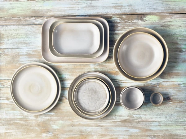 Terra Stoneware Antigo Barley Coupe Plate 19cm - Pack of 6 2 Terra Stoneware Antigo Barley Coupe Plate 19cm - Pack of 6 - Image 2
