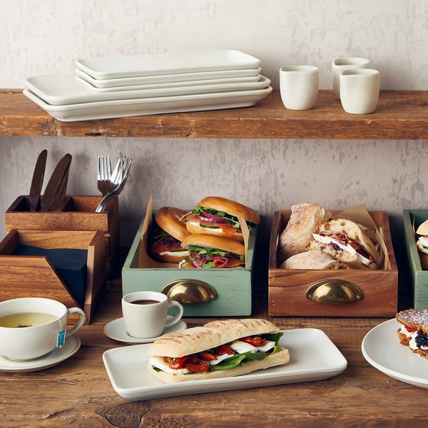 GenWare Acacia Wood Serviette Holder 14 x 10cm 3 GenWare Acacia Wood Serviette Holder 14 x 10cm - Image 3