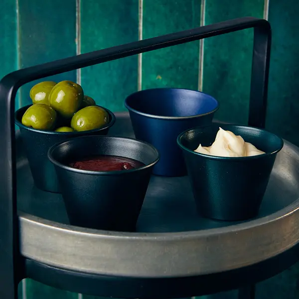 GenWare Metallic Blue Ramekin 71ml/ 2.5oz - Pack of 24 4 GenWare Metallic Blue Ramekin 71ml/ 2.5oz - Pack of 24 - Image 4