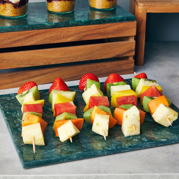 GenWare Green Marble Platter 32 x 26cm GN 1/2 2 GenWare Green Marble Platter 32 x 26cm GN 1/2 - Image 2