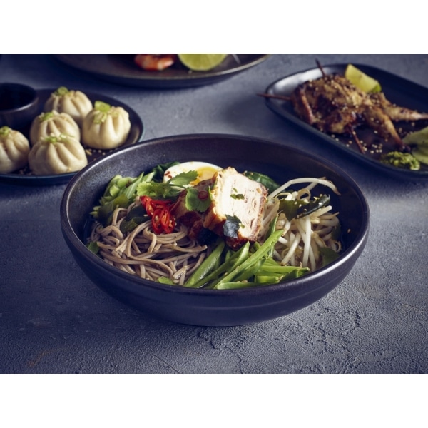 Terra Porcelain Black Coupe Bowl 23cm - Pack of 6 3 Terra Porcelain Black Coupe Bowl 23cm - Pack of 6 - Image 3