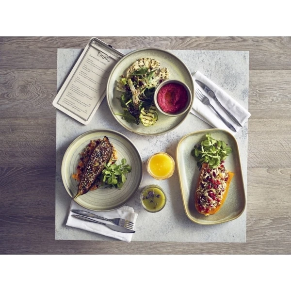 Terra Porcelain Matt Grey Coupe Plate 19cm - Pack of 6 2 Terra Porcelain Matt Grey Coupe Plate 19cm - Pack of 6 - Image 2