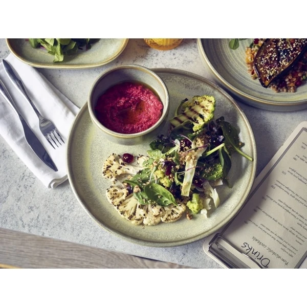 Terra Porcelain Matt Grey Coupe Plate 19cm - Pack of 6 3 Terra Porcelain Matt Grey Coupe Plate 19cm - Pack of 6 - Image 3