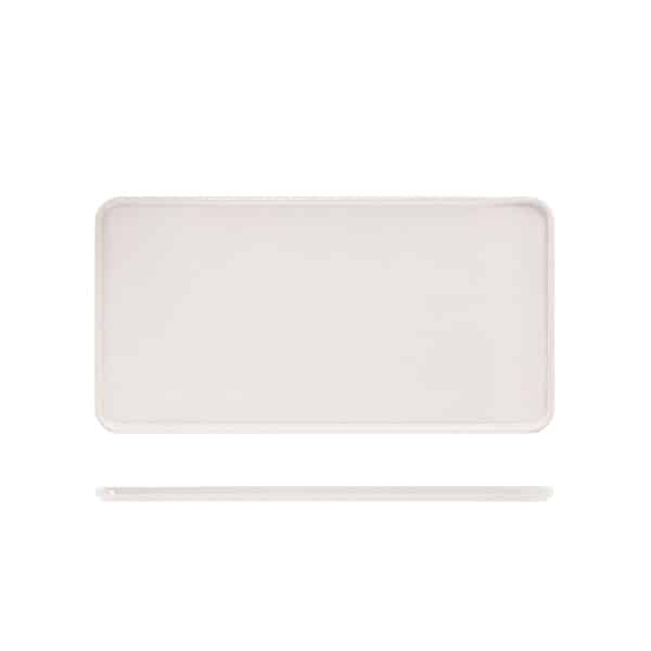 White Tokyo Melamine Bento Box Lid 34.8 x 18cm - Pack of 6