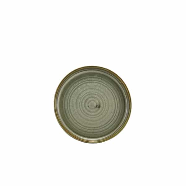 Terra Porcelain Matt Grey Low Presentation Plate 14cm - Pack of 12