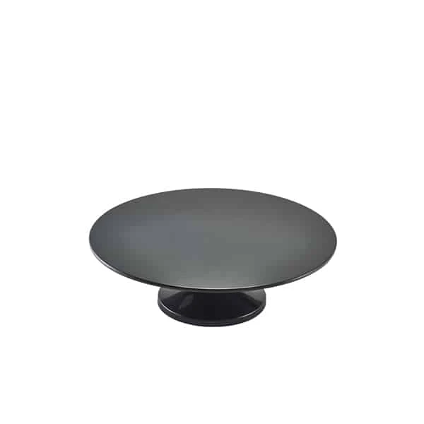 Black Melamine Cake Stand 33cm/ 13" - Pack of 1 1 Black Melamine Cake Stand 33cm/ 13" - Pack of 1