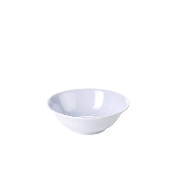 Genware 6" Melamine Oatmeal Bowl White - Pack of 12