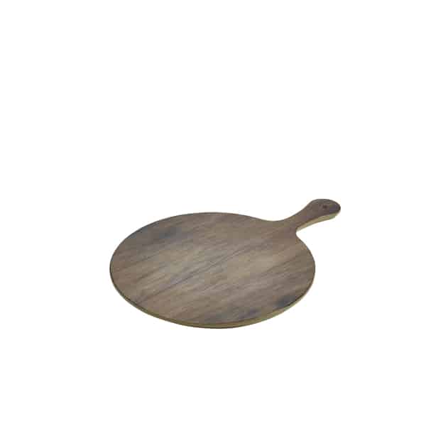 Wood Effect Melamine Paddle Board Round 17"