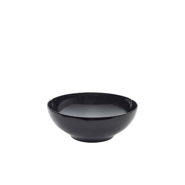 Black Melamine Round Buffet Bowl 25.7cm
