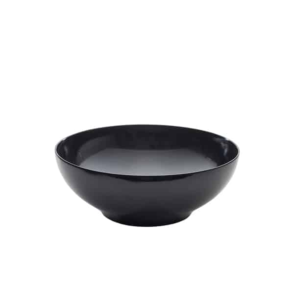 Black Melamine Round Buffet Bowl 35.5cm