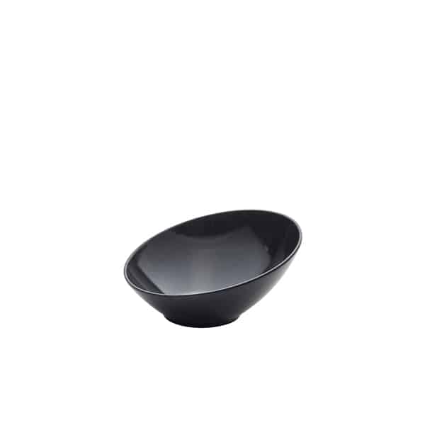 Black Melamine Slanted Buffet Bowl 21 x 20 x 10cm