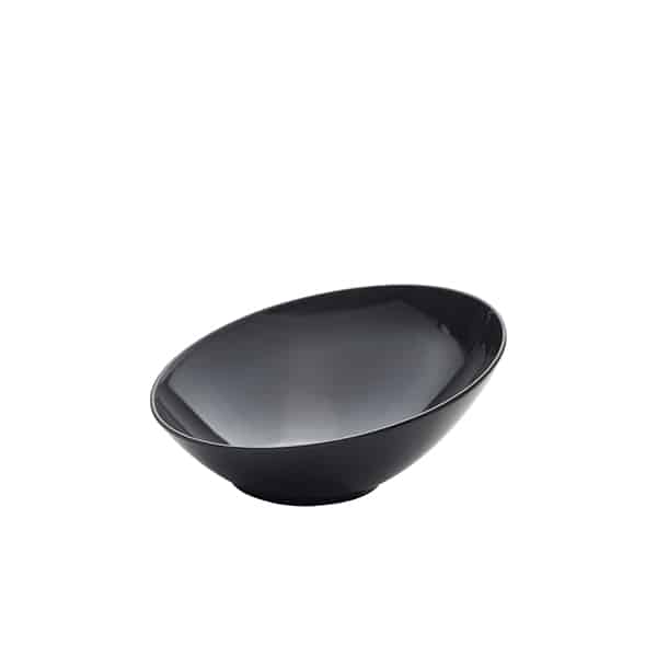 Black Melamine Slanted Buffet Bowl 30 x 29 x 13cm