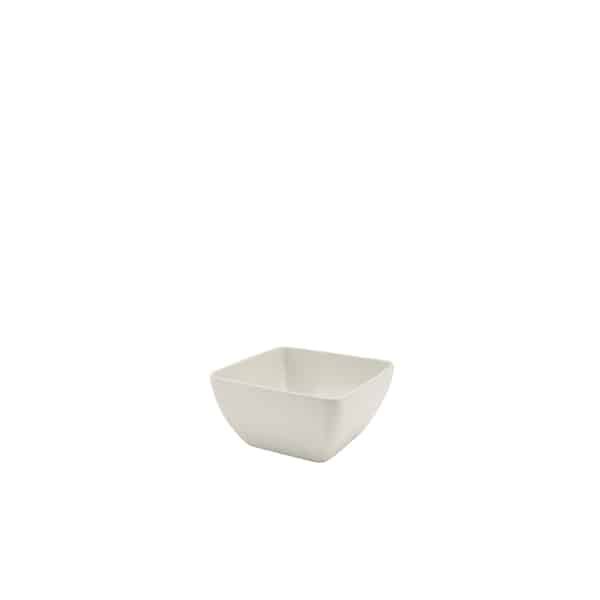 White Melamine Curved Square Bowl 10.5cm - Pack of 1 1 White Melamine Curved Square Bowl 10.5cm - Pack of 1