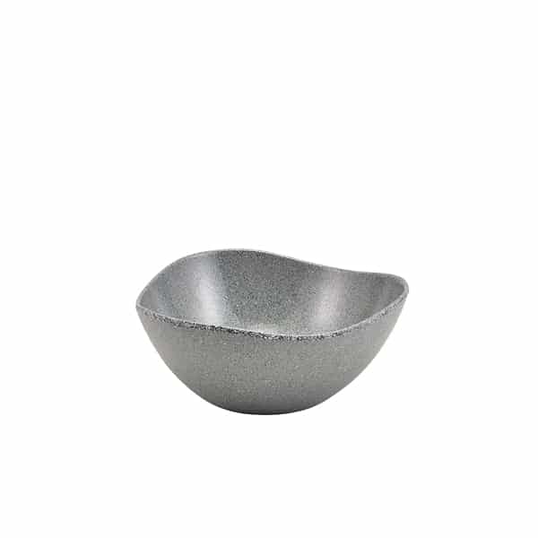 Grey Granite Melamine Triangular Buffet Bowl 25cm