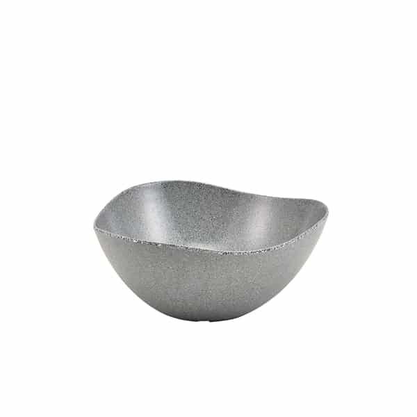 Grey Granite Melamine Triangular Buffet Bowl 28cm