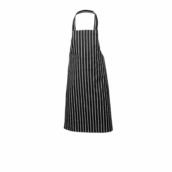 Black Butchers Stripe Bib Apron 70x100cm