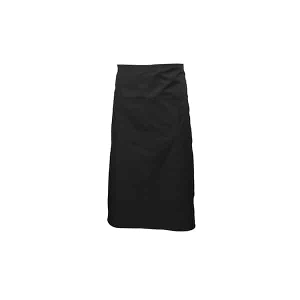 Black Waist Apron W/ Split Pocket 70cm Long