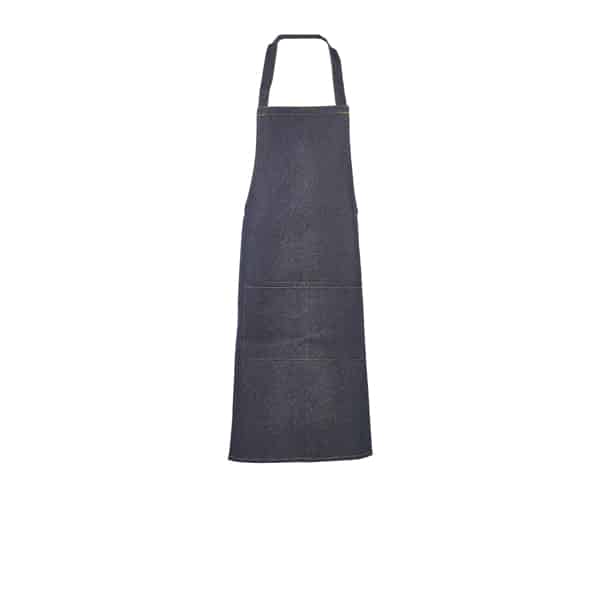 Unwashed Denim Bib Apron 70 x 90cm