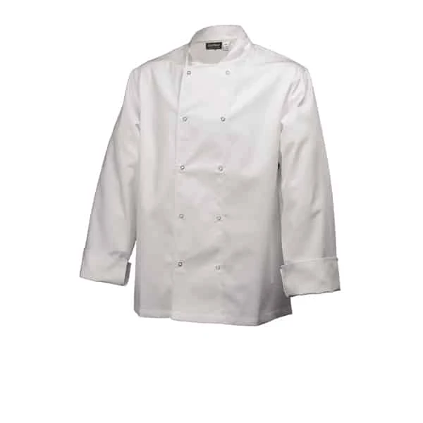 Basic Stud Jacket (Long Sleeve) White S Size - Pack of 1 1 Basic Stud Jacket (Long Sleeve) White S Size - Pack of 1
