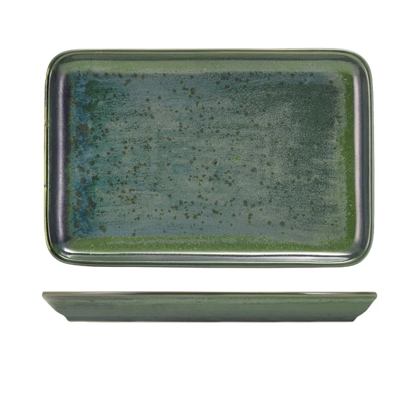 Terra Porcelain Aqua Green Rectangular Platter 30 x 20cm - Pack of 3 1 Terra Porcelain Aqua Green Rectangular Platter 30 x 20cm - Pack of 3