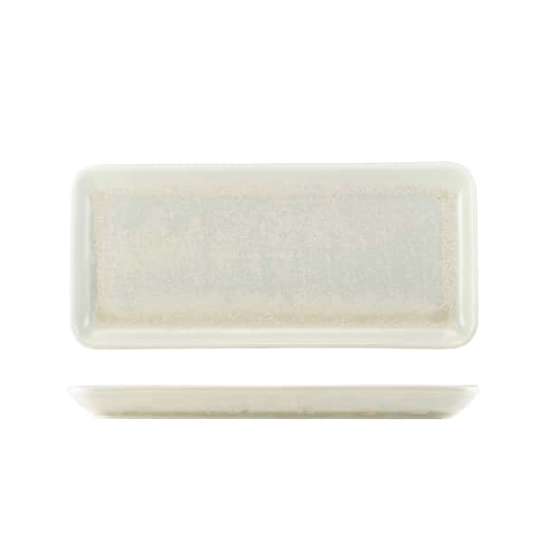 Terra Porcelain Pearl Narrow Rectangular Platter 31 x 14cm - Pack of 6