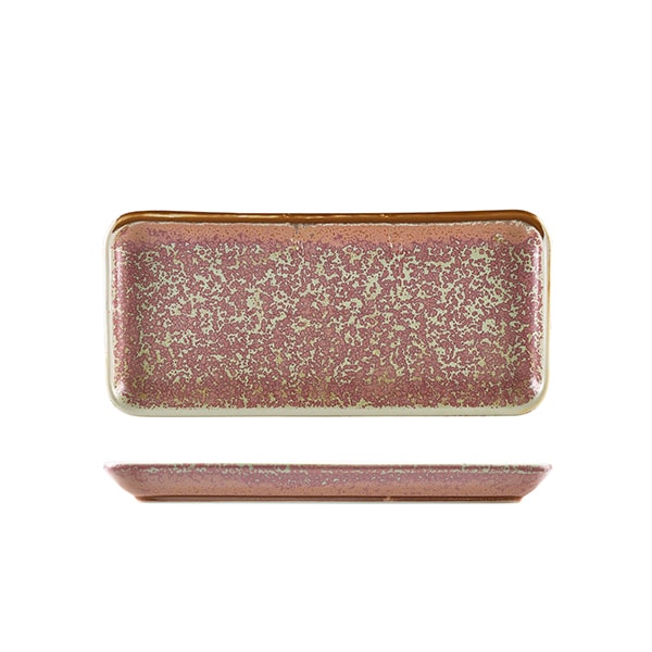 Terra Porcelain Rose Narrow Rectangular Platter 27 x 12.5cm - Pack of 6