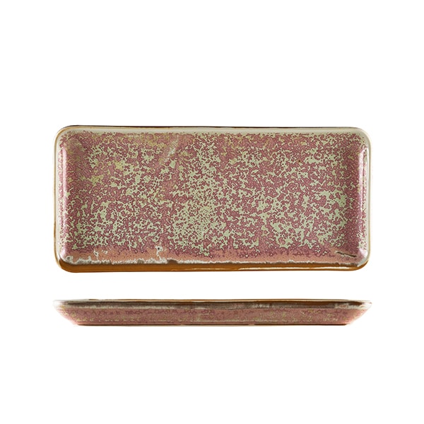 Terra Porcelain Rose Narrow Rectangular Platter 31 x 14cm - Pack of 6