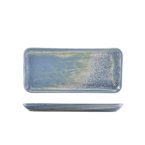 Terra Porcelain Seafoam Narrow Rectangular Platter 27 x 12.5cm - Pack of 6