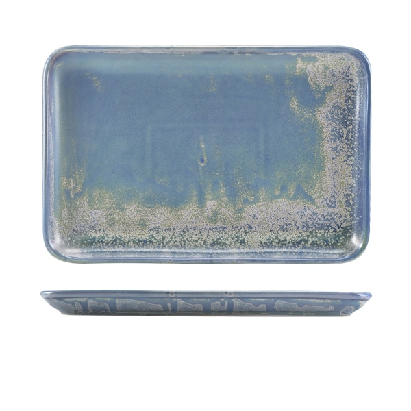 Terra Porcelain Seafoam Rectangular Platter 30 x 20cm - Pack of 3